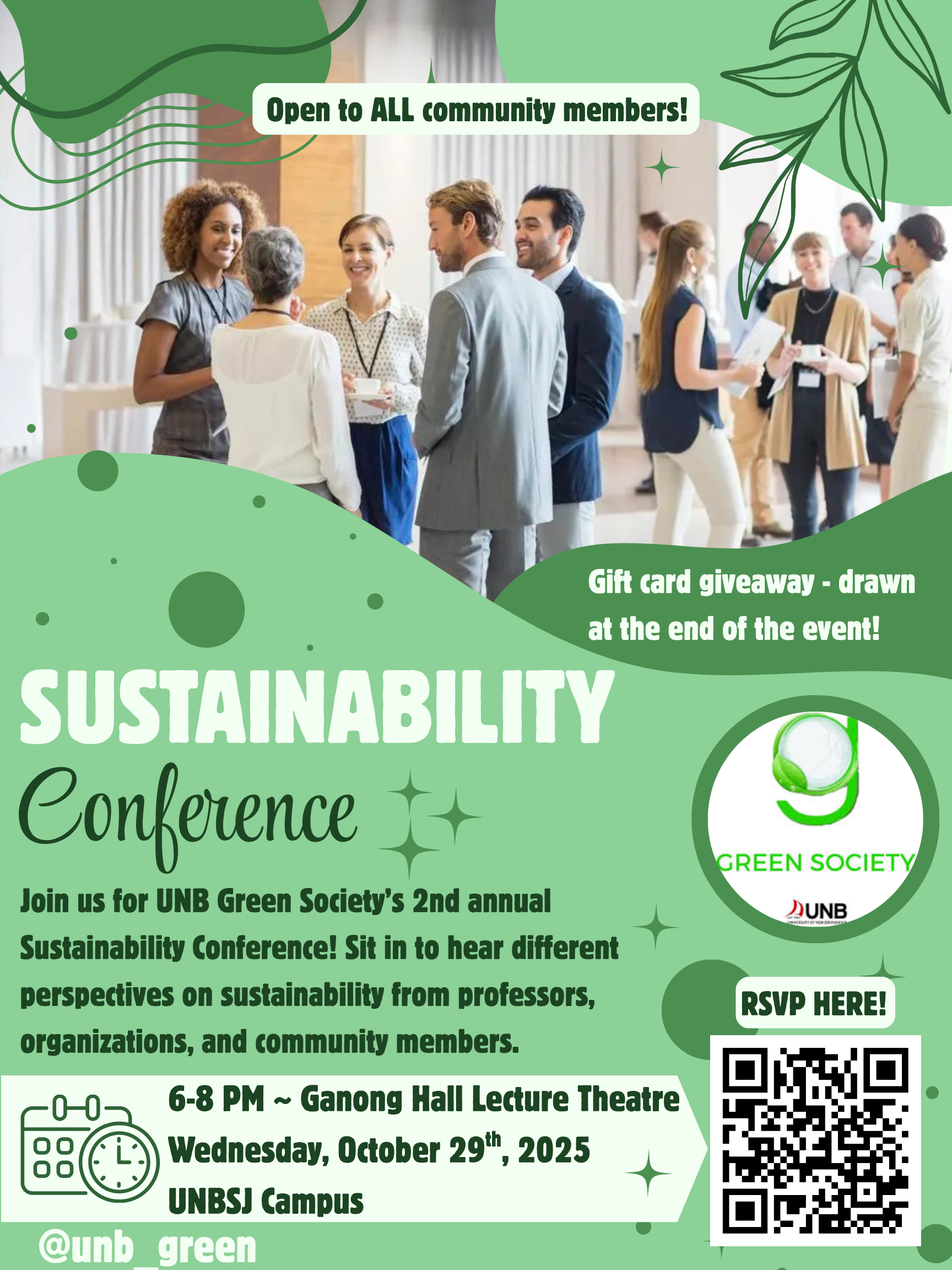 UNB Green Society's annual sustainability conference